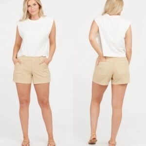 SPANX Stretch Twil 6'  Shorts, Sz L